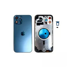 Корпус iPhone 12 Pro Max Pacific Blue (с сим-лотком, магнитами и кнопками)