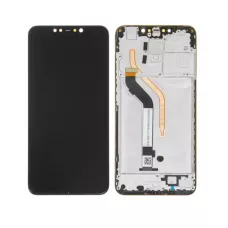 Дисплей Xiaomi Pocophone F1 с сенсором и рамкой, черный (оригинальные комплектующие)