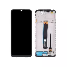 Дисплей Xiaomi Redmi 10C / Poco C40 / Redmi 10 Power с сенсором и рамкой, черный (оригинальные комплектующие)