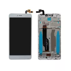 Дисплей Xiaomi Redmi Note 4X с сенсором и рамкой, белый (оригинальные комплектующие)