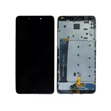 Дисплей Xiaomi Redmi Note 4 с сенсором и рамкой, черный (оригинальные комплектующие)