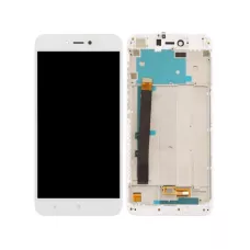 Дисплей Xiaomi Redmi Note 5A / Y1 Lite с сенсором и рамкой, белый (оригинальные комплектующие)