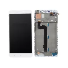 Дисплей Xiaomi Mi Max 2 с сенсором и рамкой, белый (оригинальные комплектующие)
