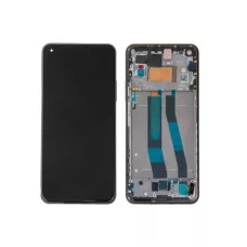 Дисплей Xiaomi Mi 11 Lite / Mi 11 Lite 5G с сенсором и рамкой, черный (OLED, оригинальные комплектующие)