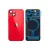 Задняя крышка iPhone 14 Red с металлической вставкой и стеклом камеры
