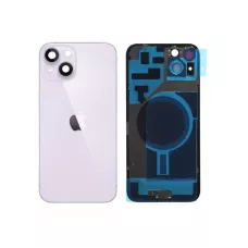 Задняя крышка iPhone 14 Plus Purple с металлической вставкой и стеклом камеры