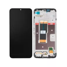 Дисплей Oppo Realme С31 Black (4130168) сервисный оригинал в сборе с рамкой