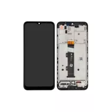 Дисплей Motorola Moto G20 с сенсором и рамкой, черный (оригинальные комплектующие)