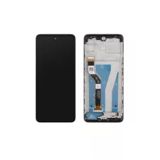 Дисплей Motorola Moto G40 Fusion / Moto G60 с сенсором и рамкой, черный (оригинальные комплектующие)