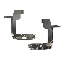 Нижний шлейф iPhone 15 Pro Max и порт зарядки с микрофоном Blue