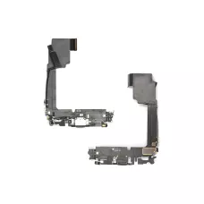 Нижний шлейф iPhone 15 Pro Max и порт зарядки с микрофоном Black