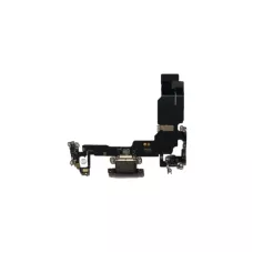 Нижний шлейф iPhone 15 и порт зарядки с микрофоном Black