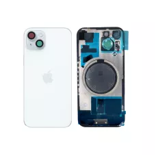 Задняя крышка iPhone 15 Blue с фиксатором и стеклом камеры