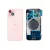 Задняя крышка iPhone 15 Pink с фиксатором и стеклом камеры