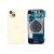 Задняя крышка iPhone 15 Yellow с фиксатором и стеклом камеры