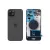 Задняя крышка iPhone 15 Plus Black с фиксатором и стеклом камеры