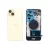 Задняя крышка iPhone 15 Plus Yellow с фиксатором и стеклом камеры