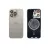 Задняя крышка iPhone 15 Pro Natural Titanium с фиксатором и стеклом камеры