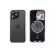 Задняя крышка iPhone 15 Pro Black Titanium с фиксатором и стеклом камеры