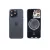 Задняя крышка iPhone 15 Pro Max Blue Titanium с фиксатором и стеклом камеры