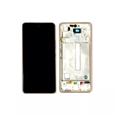 Дисплей Samsung A536 A53 2022 Gold / Peach с рамкой Original