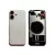 Задняя крышка iPhone 16 White с фиксатором и стеклом камеры