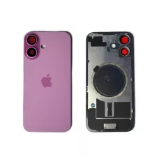 Задняя крышка iPhone 16 Pink с фиксатором и стеклом камеры