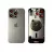 Задняя крышка iPhone 16 Pro Natural Titanium с фиксатором и стеклом камеры