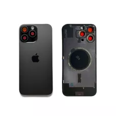 Задняя крышка iPhone 16 Pro Black Titanium с фиксатором и стеклом камеры