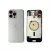 Задняя крышка iPhone 16 Pro White Titanium с фиксатором и стеклом камеры