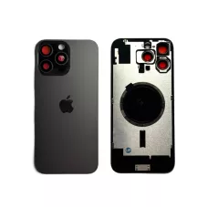 Задняя крышка iPhone 16 Pro Max Black Titanium с фиксатором и стеклом камеры