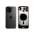 Задняя крышка iPhone 16 Pro Max Black Titanium с фиксатором и стеклом камеры