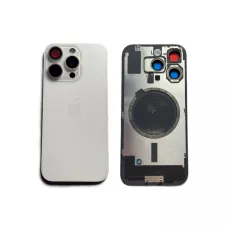 Задняя крышка iPhone 16 Pro Max White Titanium с фиксатором и стеклом камеры