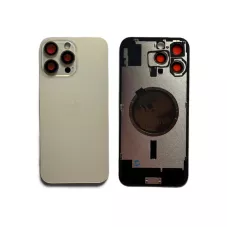 Задняя крышка iPhone 16 Pro Max Desert Titanium с фиксатором и стеклом камеры