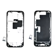 Средняя рамка корпуса iPhone 16 Pro Max Black EU (1:1 Orig)