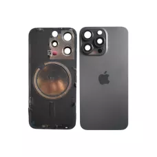 Задня кришка iPhone 15 Pro Black Titanium (оригінал знятий)