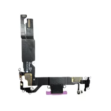 Нижний шлейф iPhone 16 и порт зарядки с микрофоном Pink