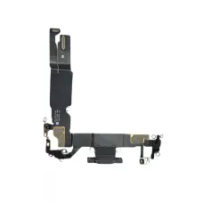 Нижний шлейф iPhone 16 и порт зарядки с микрофоном Black