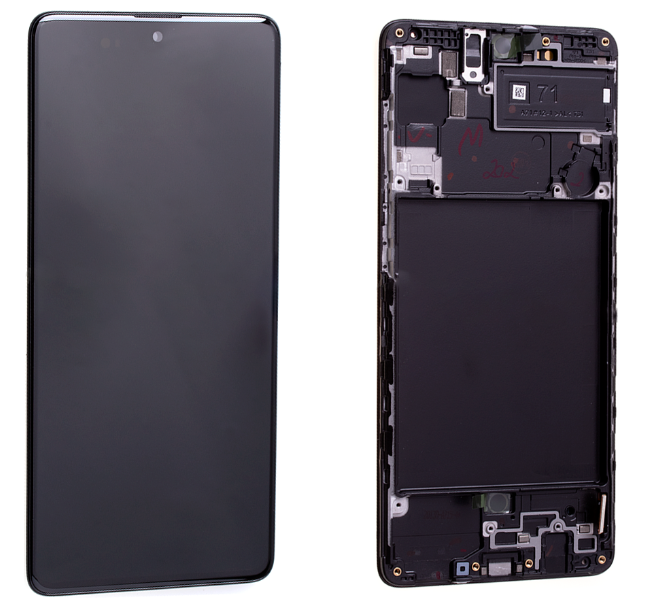 Дисплей Samsung A715 Black А71 2020 (GH82-22152A) сервисный оригинал в ...